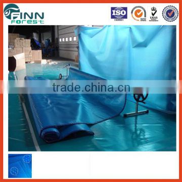 With bubble blue color waterproof swimming pool cover and outdoor pool covers
