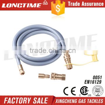 CSA approved 3/8" gas hose with quick on connection
