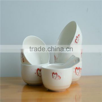 high quality low price white porcelain bowl
