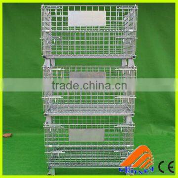 heavy duty wire mesh container,nesting mesh roll container,large wire mesh container