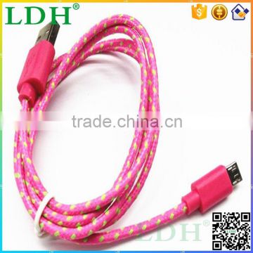 China manufacture wholesale 5pin data cable micro usb cable 20awg with power switch