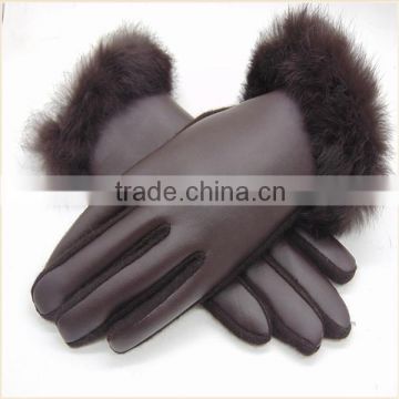 2016 China Hot Sale Black/Brown/Red Tight PU Leather Gloves