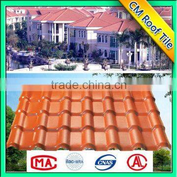 Good Quality China OEM Shape Customized Synthetic Resin Roof Tile