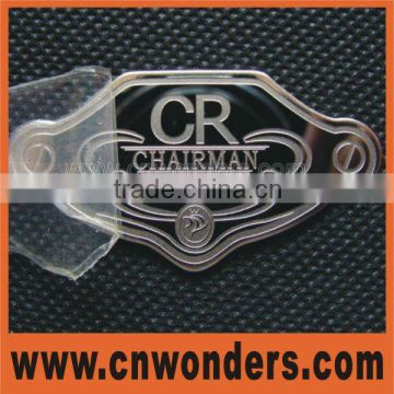 High quality custom metal logo plate