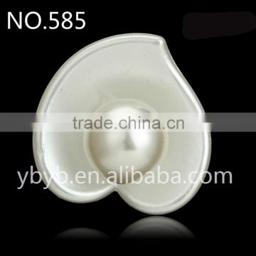Plastic ABS flower shape 30mm loose pearl for craft decoration-585
