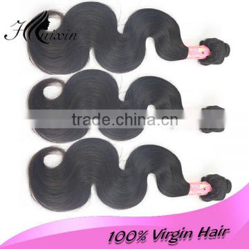 Top quality virgin 6A top grade unprocessed Indian body wave human hair extension