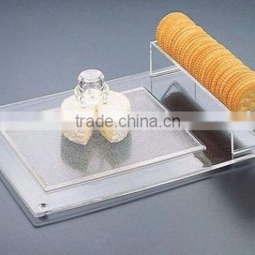 Clear Cheese & Cracker Tray