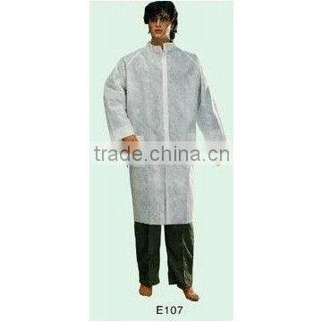 doctor non-woven white gown