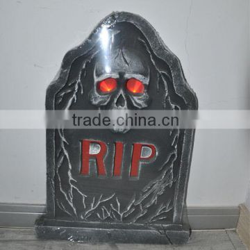 Halloween Polyfoam cheap outdoor and indoor tombstone with led light