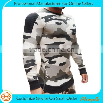 Mens camo sublimation t-shirt wholesale custom muscle shirt