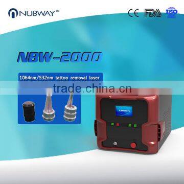 Portable Q Switch ND Yag Laser 532nm / Nd:yag Laser Tatoo Removal Machine Laser Tattoo Removal Equipment