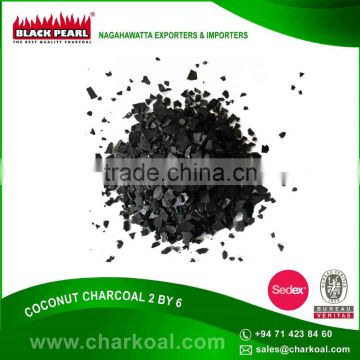 Lowest Price High Grade 2 by 6 Granulated Coconut Shell Activated Charcoal
