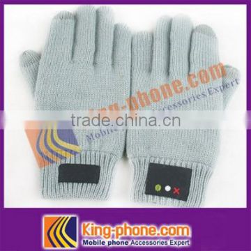 3 finger touch screen gloves winter plain bluetooth gloves,3 fingers bluetooth gloves
