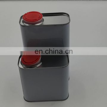 Square Engine Motor Oil tin Cans with Metal Handle and Lids