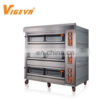 3 Deck 12 Tray Electric Bakery Pizza Industrial Oven For Baking Bread