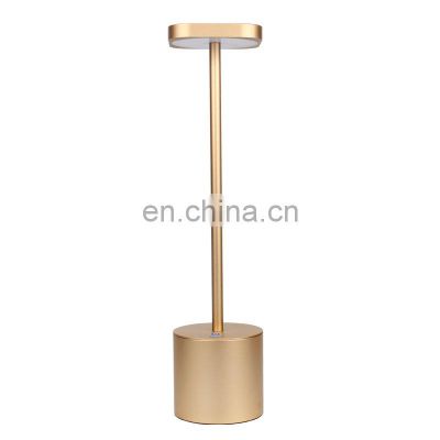 2020 New design modern hotel table lamp rechargeable cordless LED desk lamp