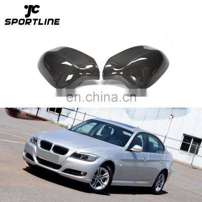 Full Replacement E90 E91 LCI Carbon Fiber Side Mirror Covers for BMW 3-Series 09-11 335i 328i