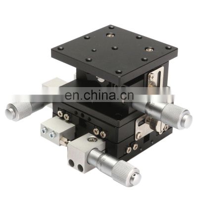 XYZ 3 Axis 60x60mm Linear Stage Trimming Platform Bearing Tuning Sliding Table