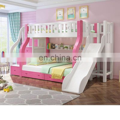 kids bunk bed with storage for girls children wooden bunk bed with slide bunk bed for kids