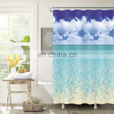 Nature design shower curtain waterproof bathroom high quality shower curtains