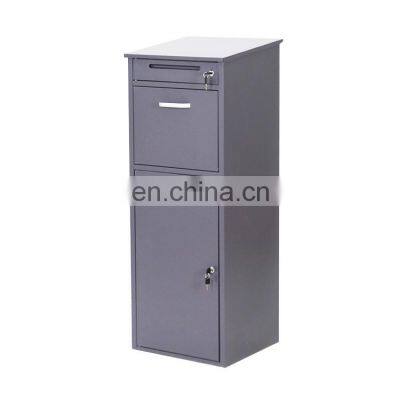 Custom Free Standing Lockable Letter Poster Parcel Drop Mail Box Metal Outdoor