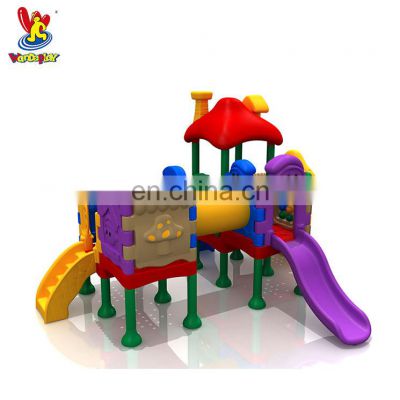 Commercial Outdoor Kids Zone LLDPE Playsets Indoor Playground Plastic Slide Children House Equipment for Sale