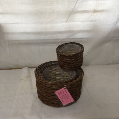Cheap Empty Wicker Fruit And Gift Basket Without Handle