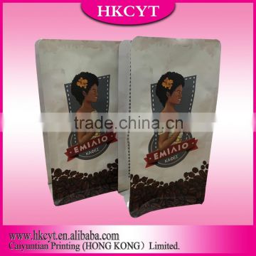 Quad Seal 250g Coffee Packaging Bag