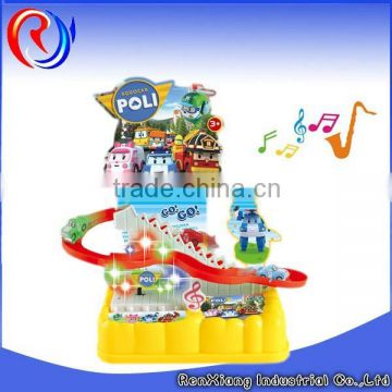 Pop poli robocar B/O track toys with light and music