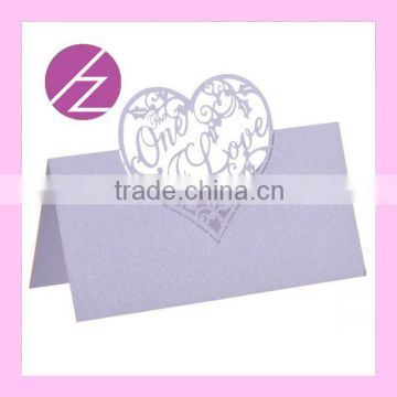 Latest Design Laser Cut Place Card Holder Table Seat Card for Wedding ZK-53