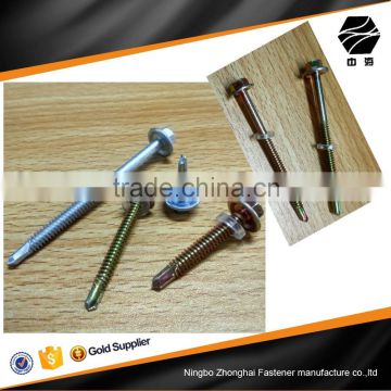 stainless steel hex EPDM washer head self drilling screw concrete