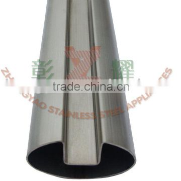 stainless steel slotted oval tube