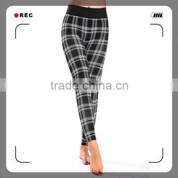 seamless latest design fancy legging for women with jacquard weave