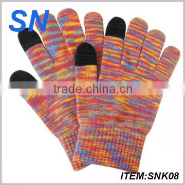 high quality 100%cashmere smartphone touch gloves