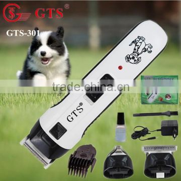 Rechargeable cordless electric pet hair tirmmer/pet clipper