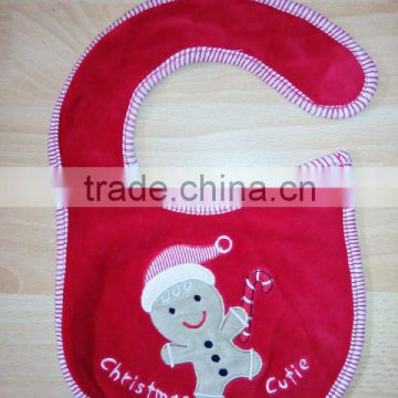 infants & toddlers&children's cotton baby bibs customized embroidered christmas logo bib-28 for baby