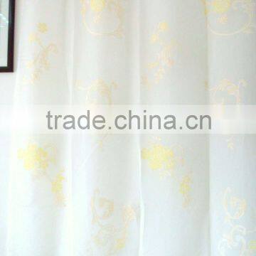 Burn out curtain fabric