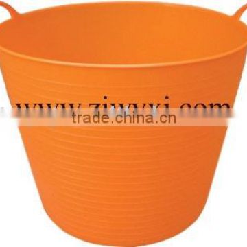 garden water bucket,flexible PE tubs,large party tubs,PE basket 45L