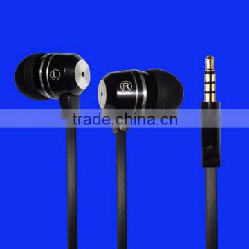 in ear metallic phone earphone for mobie phone earphone with mc /MP3