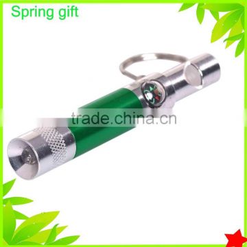 promotion outdoor compass whistle / camping sport whistle /Survival led whistle with keychain