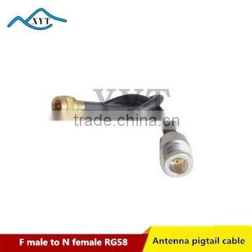 50 Ohm N female to F male RG/LMR Pigtail Cable Jump Cable