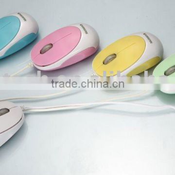 wired colorful optical mini mouse