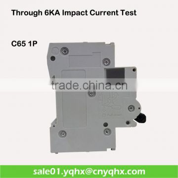 230V/400V single phase motor protection C65 1p-4p automatic reset circuit breaker