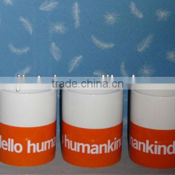 double color ceramic mug