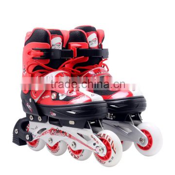 ACTION brand Skate Shoe PW-151D Roller Skate Flashing Roller Shoes With Protection Helmet Elbow Pad Knee Pads Wrist Pads