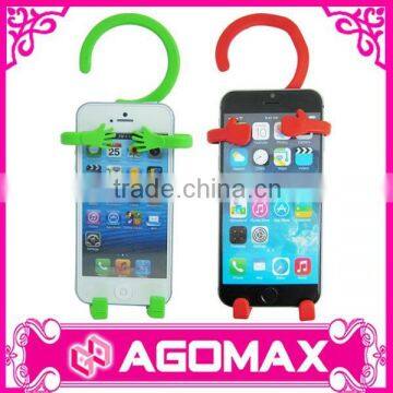 Mobile accessories popular gift novelty rubber silicone mobile charge holder