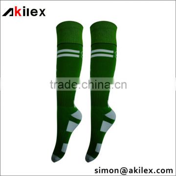 Wholesale 100% cotton soccer socks with OEM service