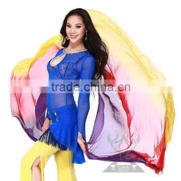 Hot Belly Dancing Veil, New Real Silk Sexy India Belly Dance scarf,Performance Dress Scarf Veil (SJ003)