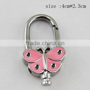 butterfly shaped double key ring lobster clasp