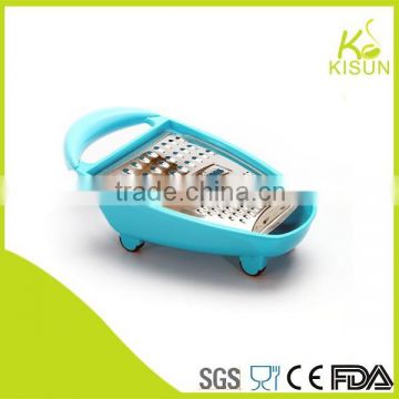 Utility bathtub cheese grater with container